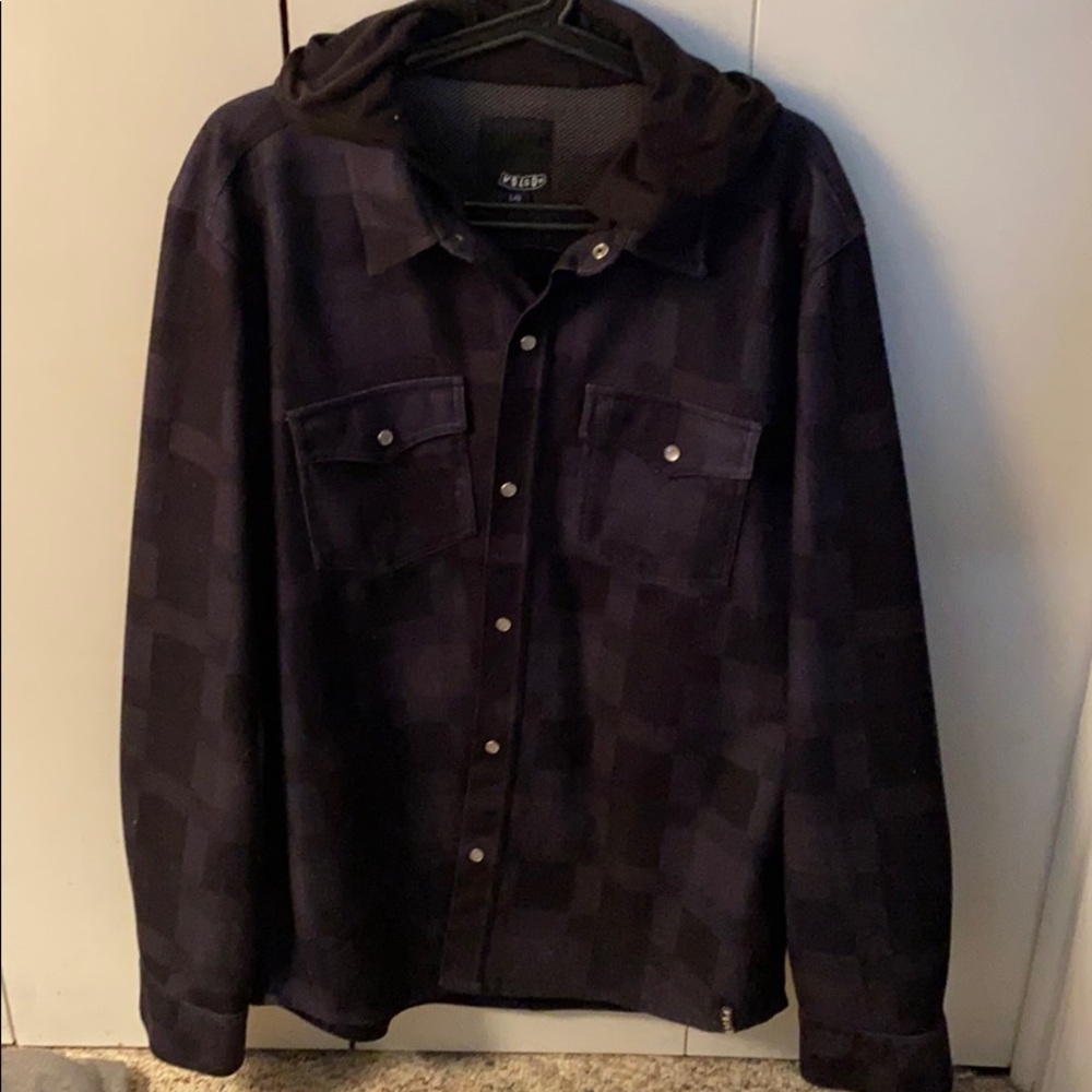 VOLCUM men’s flannel with hood